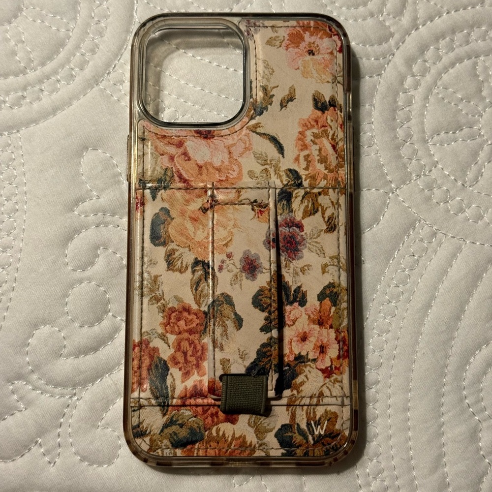 Cream Floral iPhone Case with Elegant Design